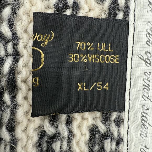 Devold Cardigan Sweater Mens XL 54 Wool Blend Norwegian Made Knit Full Zip - Picture 4 of 7